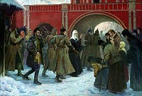 St. Tikhon being arrested by Bolsheviks